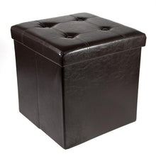 Load image into Gallery viewer, Collapsible Storage Ottoman & Foot Rest