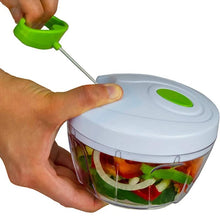 Load image into Gallery viewer, Compact & Powerful Hand Held Vegetable and Fruit Chopper and Slicer