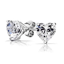 Load image into Gallery viewer, 3-Pair Set: Sterling Silver Swarovski Elements Crystal Studs