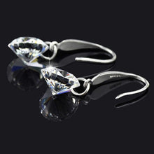 Load image into Gallery viewer, Naked Drill Swarovski Crystal Hook Earrings
