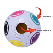 Load image into Gallery viewer, 4-Pack: Magic Rainbow Ball Brain Teaser Puzzle Toy