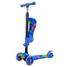 Load image into Gallery viewer, Rugged Racers 2-in-1 Kick Scooter with Removable Seat & LED Wheels