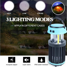 Load image into Gallery viewer, Hakol Outdoor Solar Powered LED Rechargeable Mosquito Zapper Lantern
