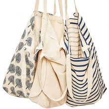 Load image into Gallery viewer, Reusable Cotton Grocery Shopping Tote Bag
