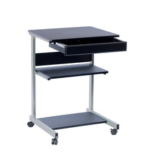 Load image into Gallery viewer, Rolling Laptop Cart with Storage