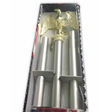 Load image into Gallery viewer, 6-Foot Deluxe U.S. Flag Pole Set with Golden Eagle Top by Americana