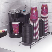 Load image into Gallery viewer, Sorbus 4-sectional Black Cup and Lid Organizer