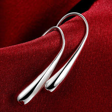 Load image into Gallery viewer, Sterling Silver Waterdrop Hook Earrings