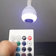 Load image into Gallery viewer, Wireless Bluetooth Multi-Color Light Bulb Speaker
