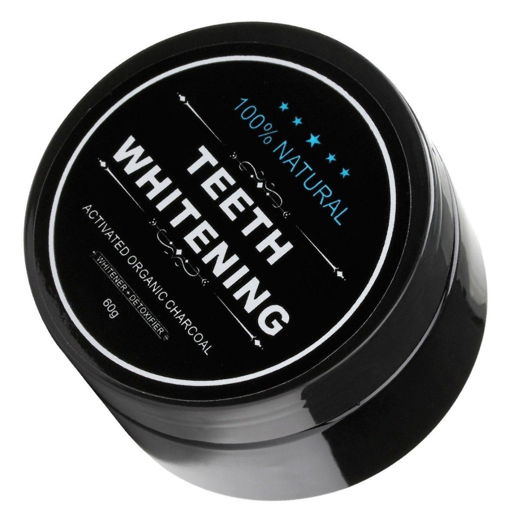 100% Natural Charcoal Teeth Whitening Powder