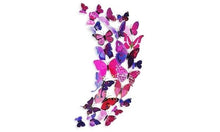 Load image into Gallery viewer, 12-Piece Set: 3D Butterfly Magnets - Assorted Colors
