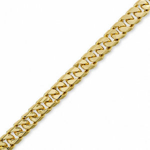 14K Gold Over Bronze Handmade Cuban Bracelet