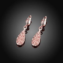 Load image into Gallery viewer, 18K Gold Laser Cut Filigree Drop Earrings - Assorted Colors
