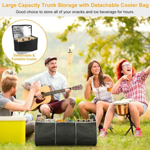 2-in-1 Collapsible Trunk Organizer with Removable Cooler