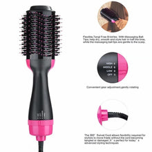 Load image into Gallery viewer, 2-in-1 Hair Dryer Volumizer Hot Hair Brush Roller Comb
