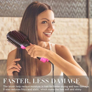 2-in-1 Hair Dryer Volumizer Hot Hair Brush Roller Comb