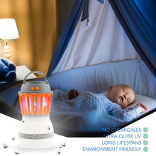 Load image into Gallery viewer, 2-in-1 HAKOL Waterproof IP67 Portable fly-rechargeable Anti-Insect Fly Killing Lamp
