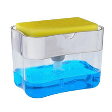 Load image into Gallery viewer, 2-in-1 Soap Dispenser Pump with Sponge Holder
