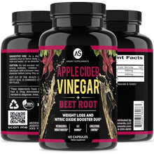 Load image into Gallery viewer, 2-Pack: Angry Supplements Apple Cider Vinegar + Beetroot and Turmeric &amp; Ginger Capsules
