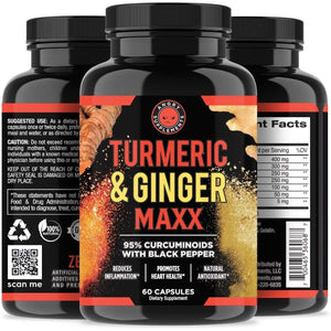 2-Pack: Angry Supplements Apple Cider Vinegar + Beetroot and Turmeric & Ginger Capsules