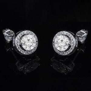 2-Pack: Halo Stud Earrings with Swarovski Elements