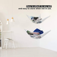 Load image into Gallery viewer, 2-Pack: Jumbo Size Toy Stuffed Animal Storage Hammock with Elastic Bands
