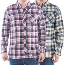 Load image into Gallery viewer, 2-Pack: Men&#39;s Flannel 2-Pocket Button Down Shirts - Assorted Sizes
