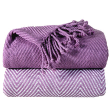 Load image into Gallery viewer, 2-Piece Set: 100% Cotton Hand Twisted Throw Blanket 50&quot; X 60&quot;
