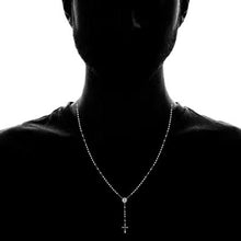 Load image into Gallery viewer, Stainless Steel Saint Benedict Rosary Necklace
