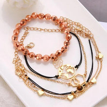 Load image into Gallery viewer, 6-Piece: Chemist Around the World Rose Gold Bracelet Set
