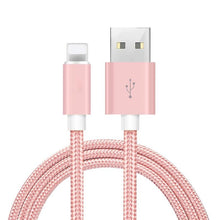 Load image into Gallery viewer, 3-Pack: 10FT Heavy Duty Braided iPhone Lightning USB Cable
