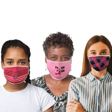 Load image into Gallery viewer, 3-Pack: Breast Cancer Awareness Reusable Non-Medical 2-Layer Fabric Face Masks

