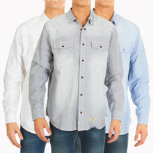 Load image into Gallery viewer, 3-Pack: Men&#39;s Denim Button Front Shirts - Assorted Sizes
