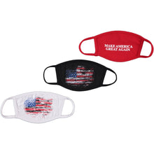 Load image into Gallery viewer, 3-Pack: Washable Reusable Non-Medical Fabric Face Masks
