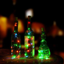Load image into Gallery viewer, 3-Pack: Wine Bottle Cork Copper LED Light Strips Rope Lamp Kit DIY Colorful
