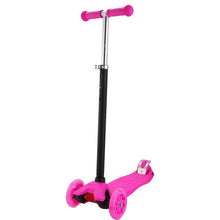 Load image into Gallery viewer, 3-Wheeled LEDs Kick Scooter for Kids Flashing Scooter Adjustable Height
