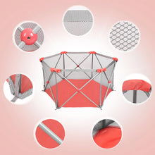 Load image into Gallery viewer, Odoland Safety Portable Playpen Infants Toddler Fence
