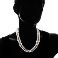 Load image into Gallery viewer, 3-Piece Set: 36&quot; White Freshwater Pearl Endless Necklace and Earrings Set
