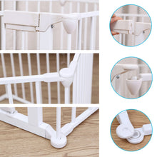 Load image into Gallery viewer, 10 ft Wide Baby Gate Playard Satey Rail Fence Barrier Room Divider 5 Panels
