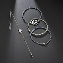 Load image into Gallery viewer, 4-Piece: White Marble Pyramid Filigree World Bracelet Set
