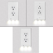 Load image into Gallery viewer, 4-Pack: LED Night Light Outlet Cover - Assorted Styles
