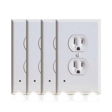 Load image into Gallery viewer, 4-Pack: LED Night Light Outlet Cover - Assorted Styles
