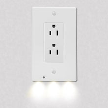 Load image into Gallery viewer, 4-Pack: LED Night Light Outlet Cover - Assorted Styles
