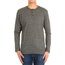 Load image into Gallery viewer, 4-Pack: Men&#39;s Long-Sleeve Marled Henley Shirts - Size: Medium
