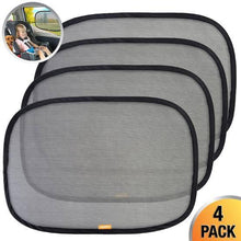 Load image into Gallery viewer, 4-Pack Sun Shade-Static Cling Auto Window Shades
