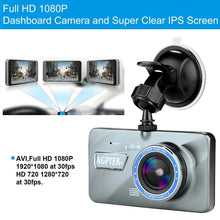 Load image into Gallery viewer, 4&quot; Vehicle 1080P Car Dashboard DVR Camera Video Recorder G-Sensor Dash Cam
