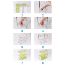 Load image into Gallery viewer, 3 Tier Dish Drying Rack Drainer Kitchen Storage Board Cutlery Cup Shelf
