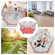 Load image into Gallery viewer, Odoland Safety Portable Playpen Infants Toddler Fence
