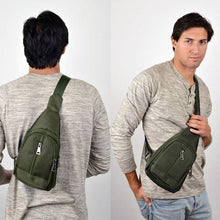 Load image into Gallery viewer, Olive Crossbody Sling Backpack with Adjustable Strap
