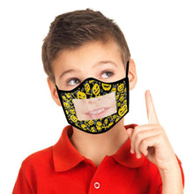 Load image into Gallery viewer, 4-Pack: Kids Smile Window Face Mask Washable and Reusable
